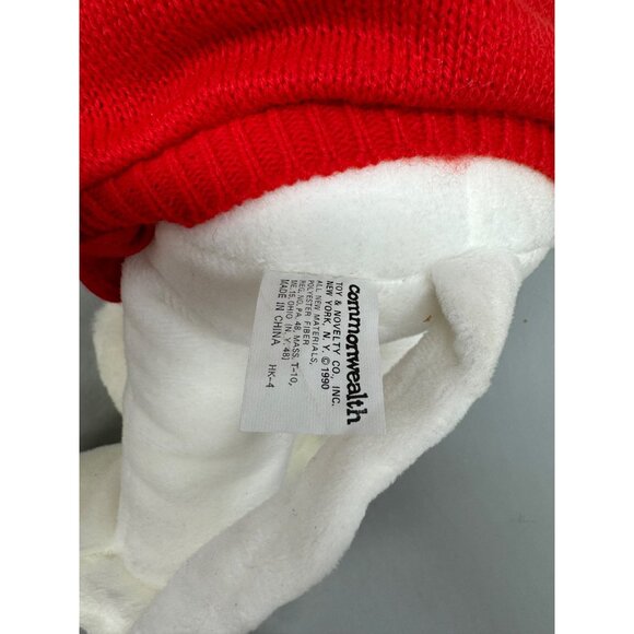 The Carolers 1991 Plush Mouse With Red Sweater & Hood Christmas Decor White READ - Picture 11 of 16